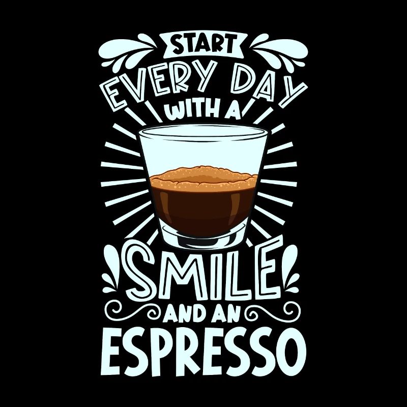 Lächeln mit Espresso