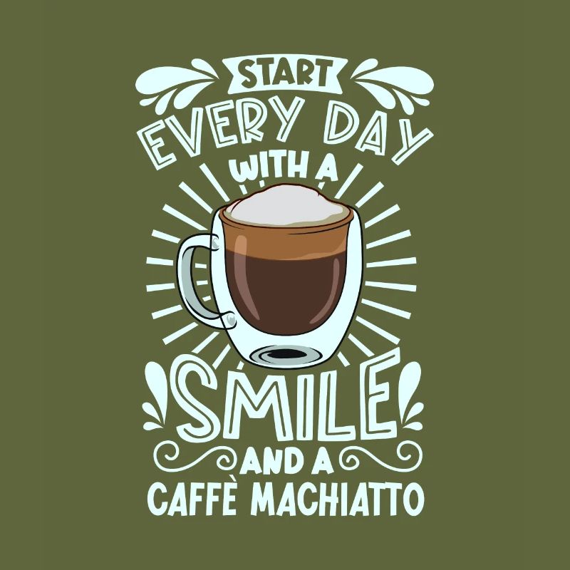 Lächeln mit Caffè macchiato