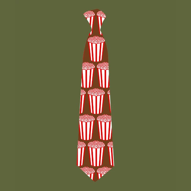 Cravate avec maïs soufflé