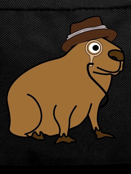 Capybara with Cap Capybaras