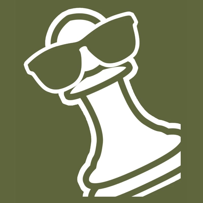 Pion d’échecs avec lunettes de soleil