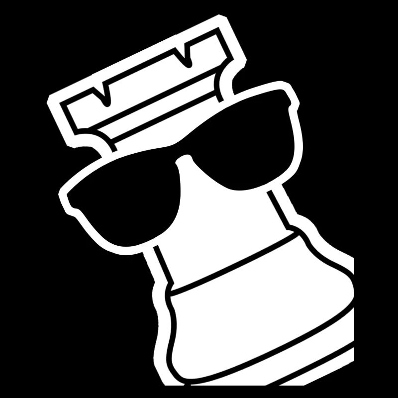 Chess Rook with Sunglasses