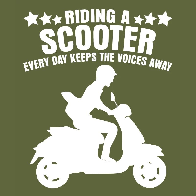 Scooter Riding Motorcycle