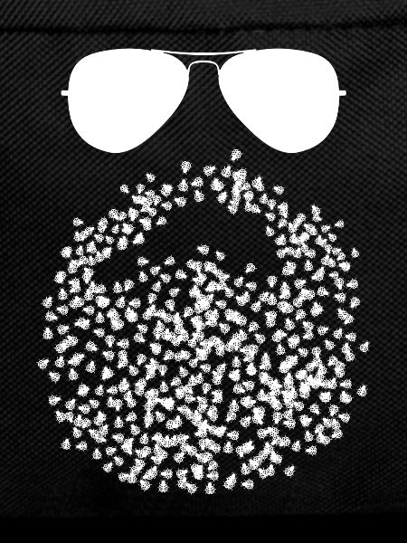 Ladybug Beard with Ladybugs