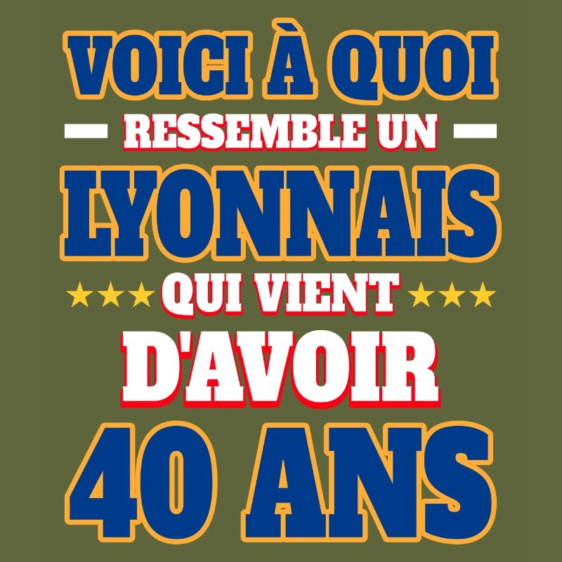 Supporter De Lyon Anniversaire 40 Ans
