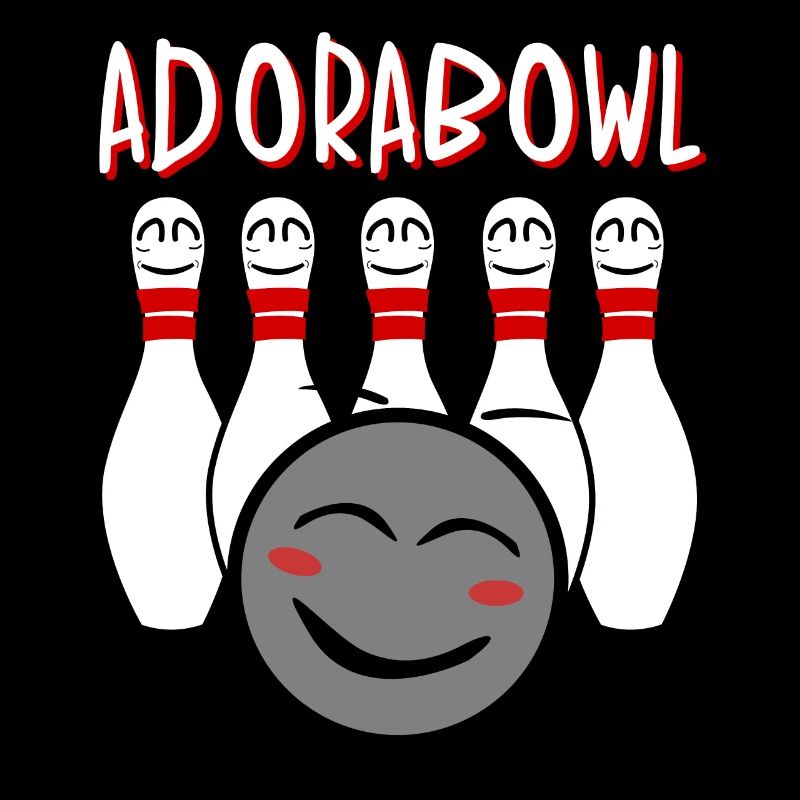 Blague sur la boule de bowling et quille de bowling