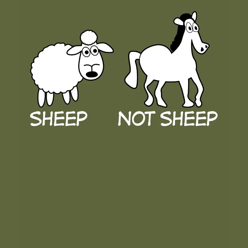 Moutons et chevaux