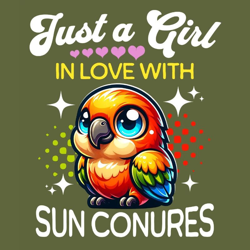 Fille perruche soleil