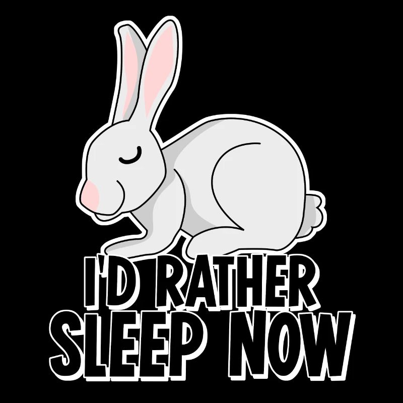 Bunny Tired Sleeping Rabbit Nap Sleep
