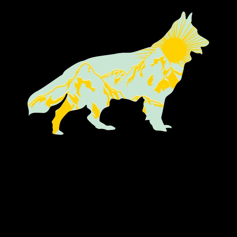 White Shepherd Dog Mountains Outdoor