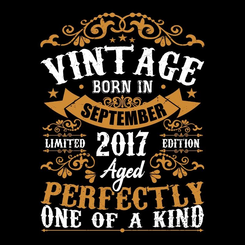 2017 September 2017 7th Birthday Gift 2017