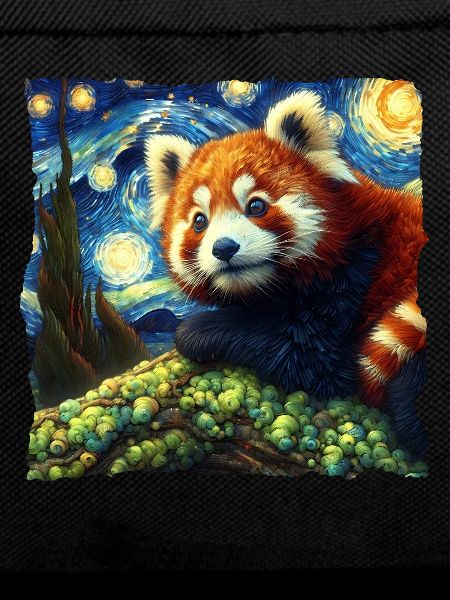 Red Panda Starry Night