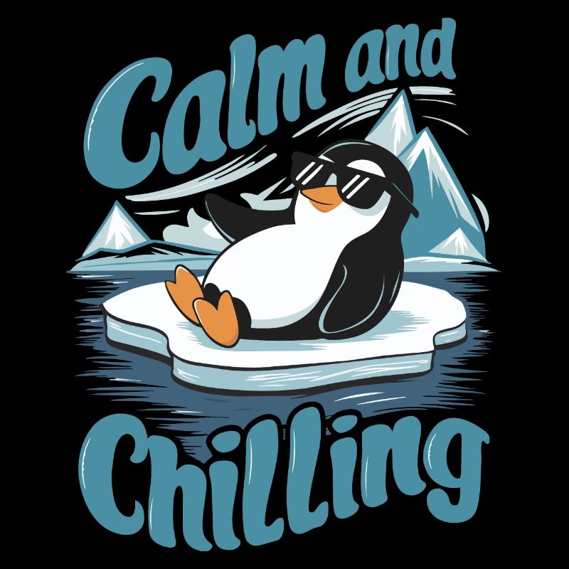 Calm And Chilling Penguin
