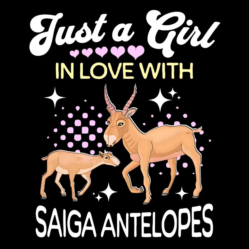 Saiga Antilope Mädchen Saiga Antelope
