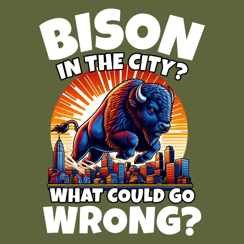 Büffel Stadt Bison
