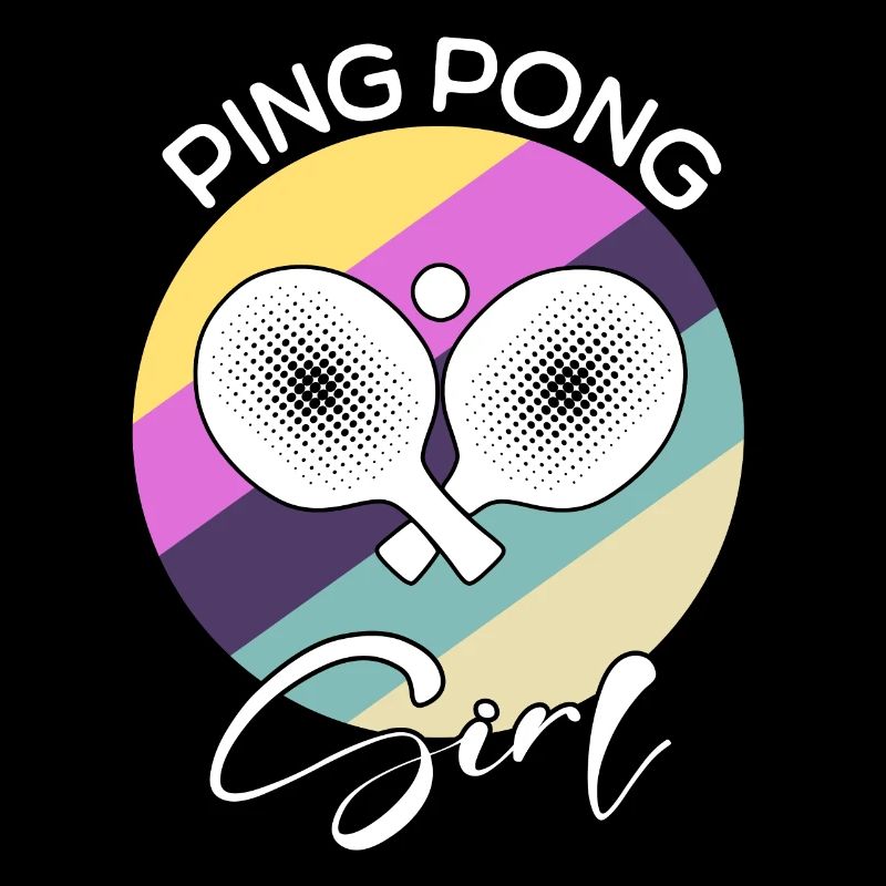 Fille de ping-pong