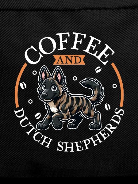 Coffee and Dutch Shepherd Dog
