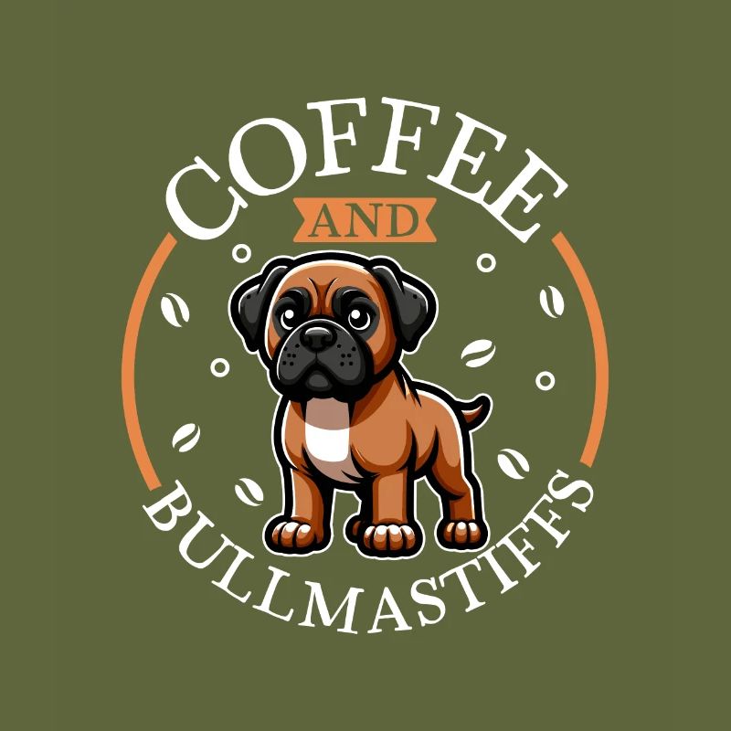 Coffee and Bullmastiff