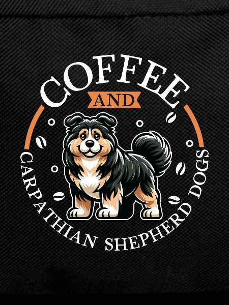 Coffee and Carpathian Shepherd Dog