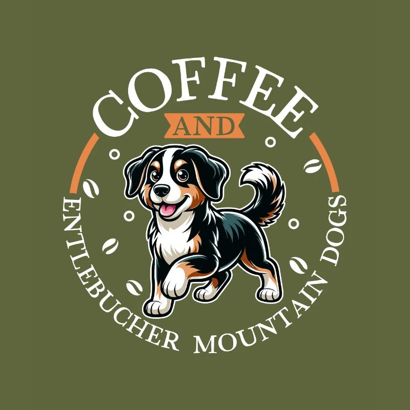 Coffee and Entlebucher Mountain Dog