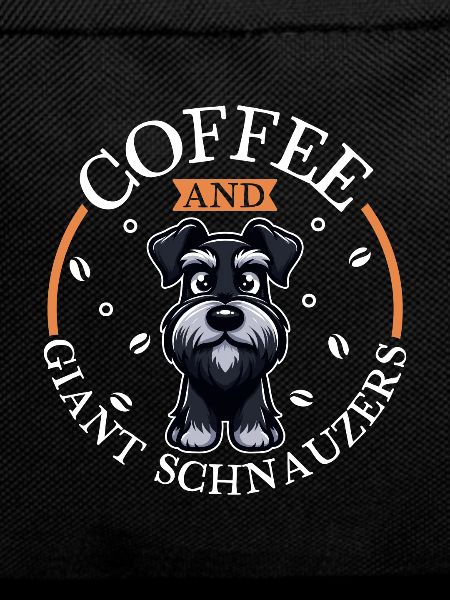 Coffee and giant schnauzer