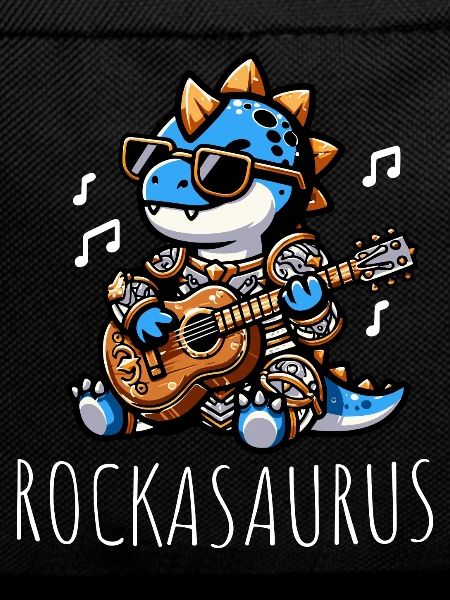 Dinosaur Guitarist Loves Music