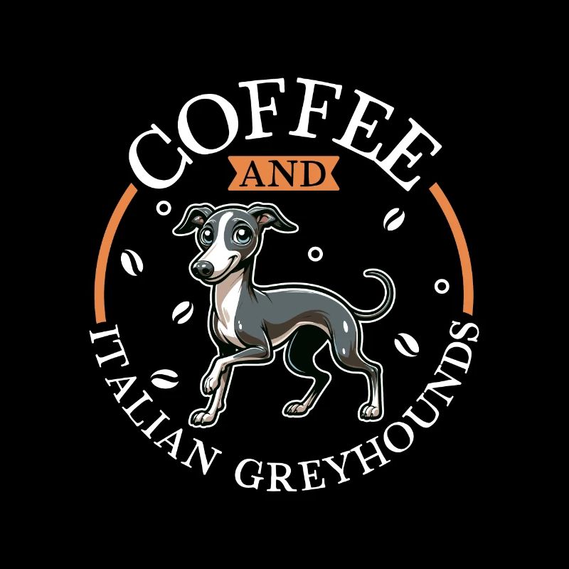 Café et lévrier italien