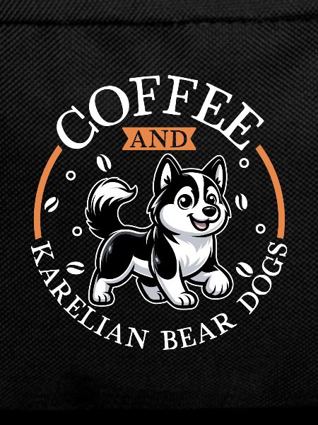 Coffee and Karelian Bear Dog