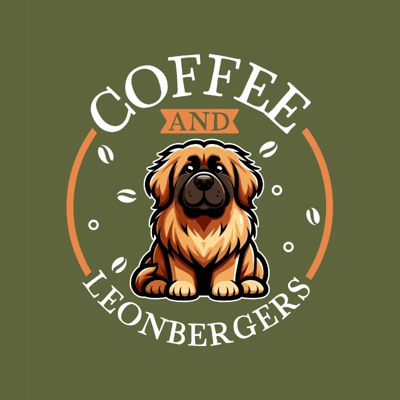 Coffee and Leonberger