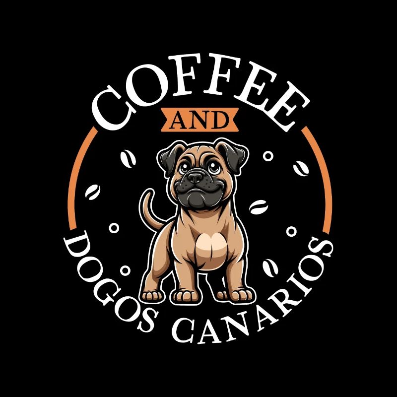 Kaffee und Dogo Canario