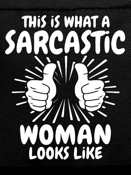 Sarcastic woman