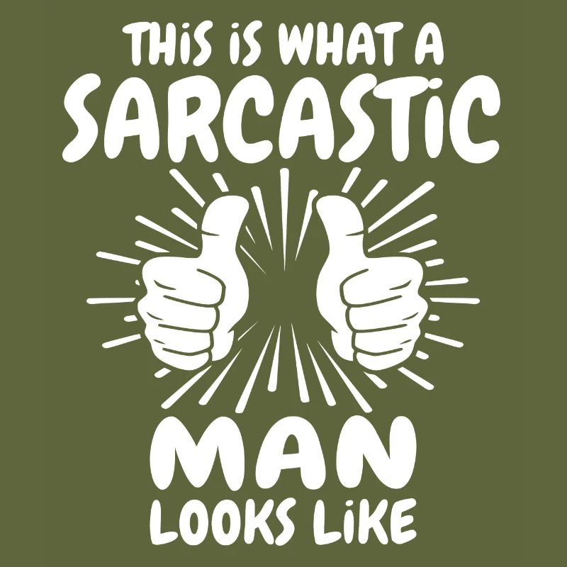 Sarkastischer Mann