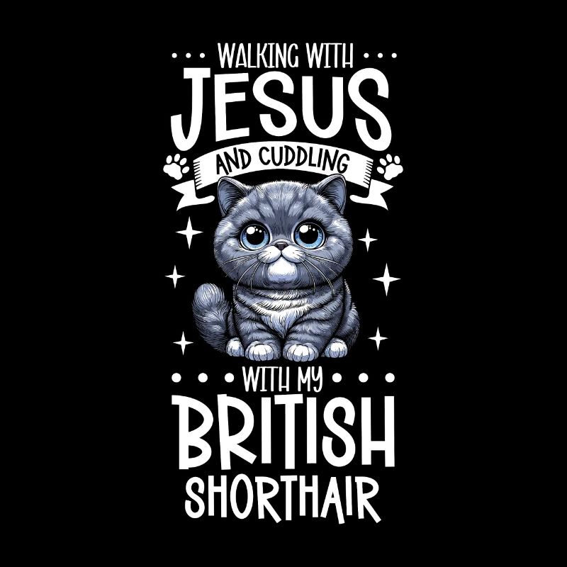 Jésus et mon British Shorthair