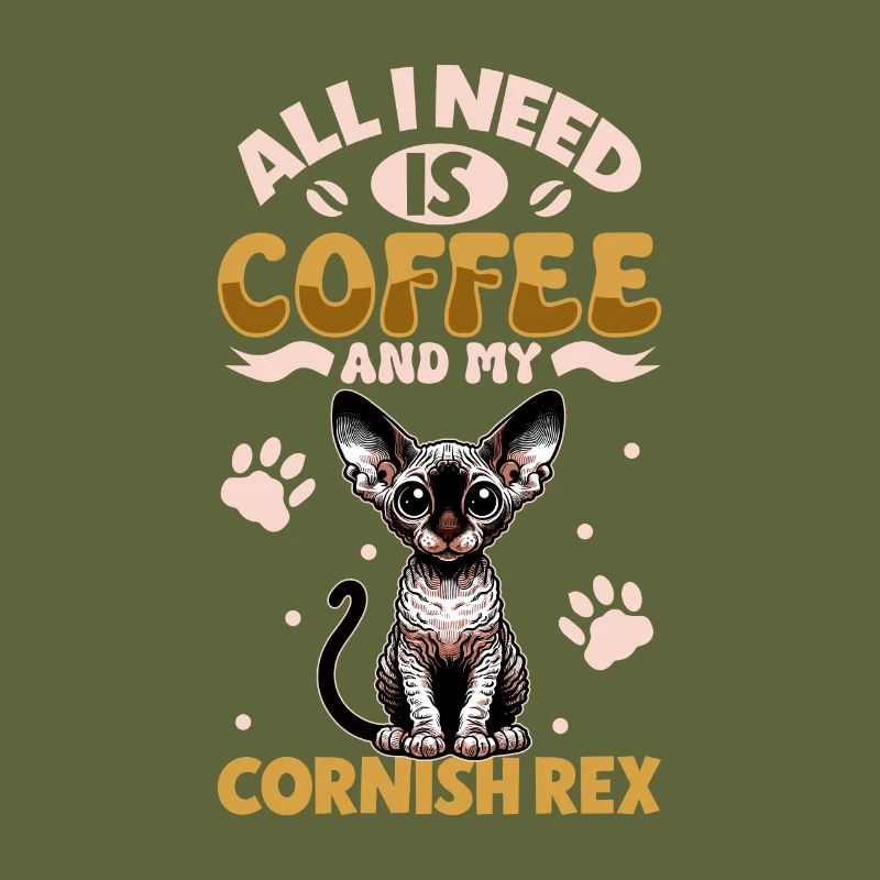 Coffee and my Cornish Rex