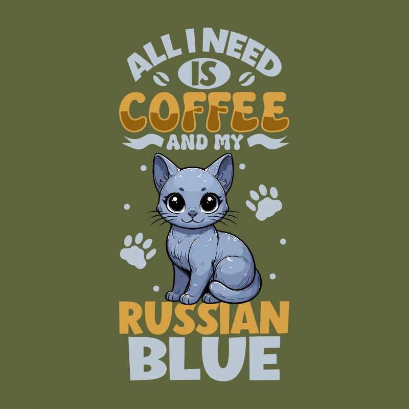 Le café et mon bleu russe