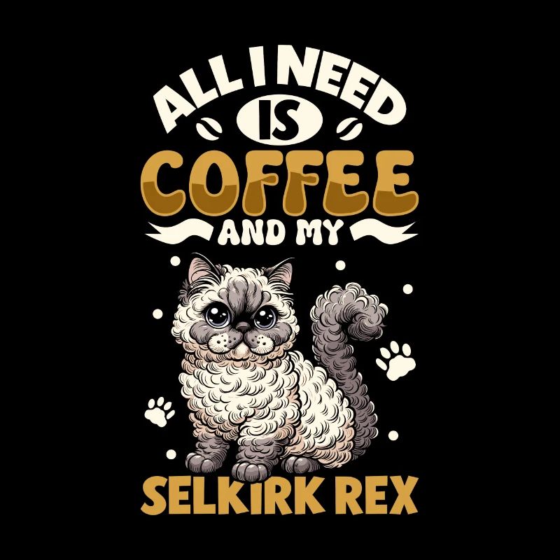 Coffee and my Selkirk Rex