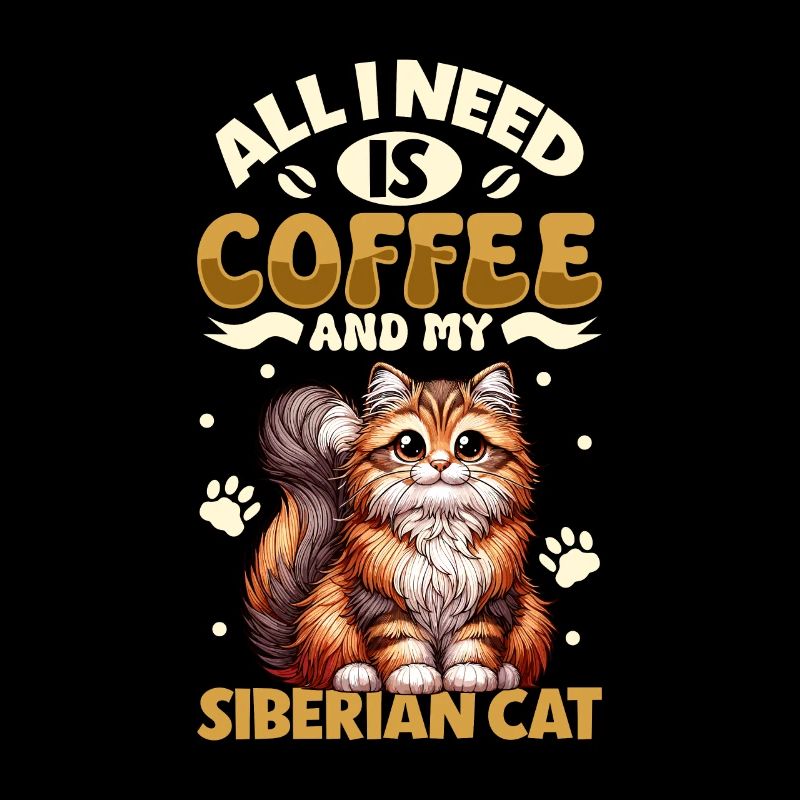 Coffee and my Siberian cat