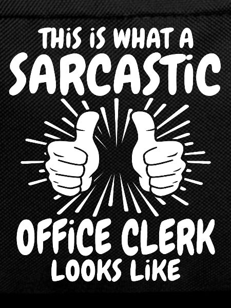 Sarcastic office worker
