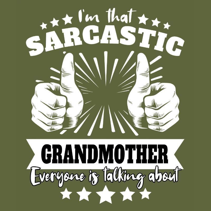 Sarkastische Grossmutter Sarkasmus