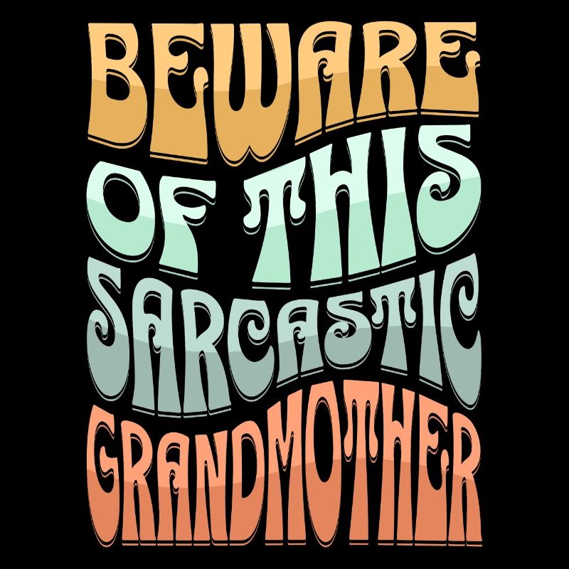 Sarkastische Grossmutter Sarkasmus