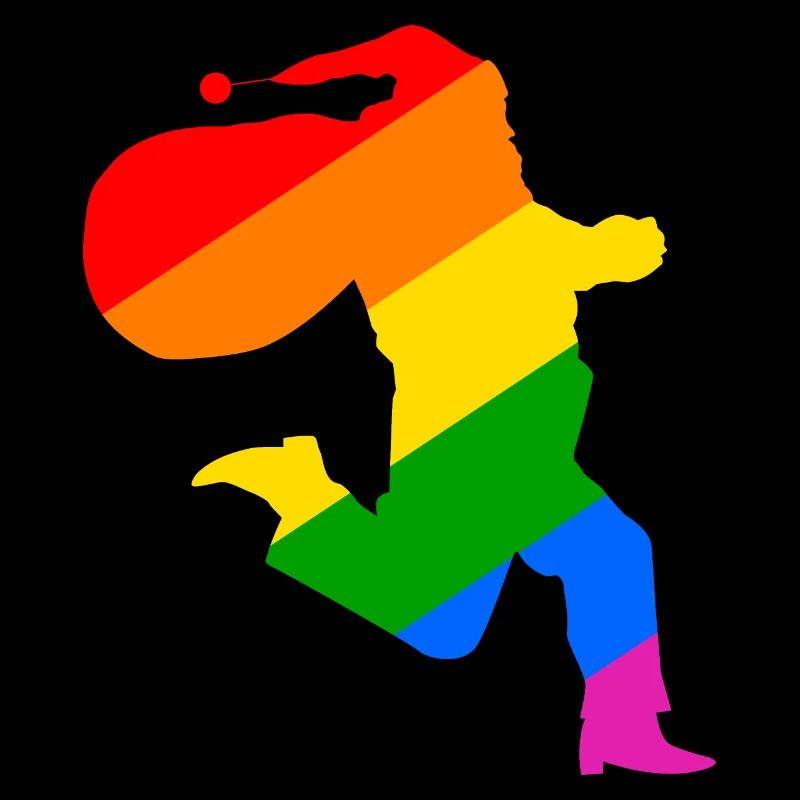 Rainbow Santa Claus