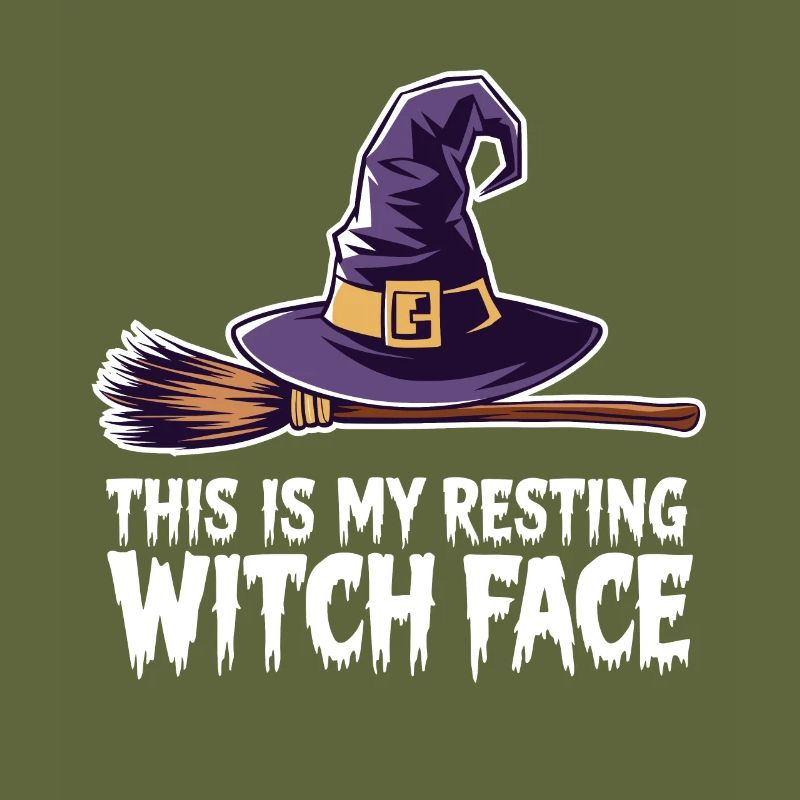 This is my resting witch face Spooky Halloween Wit