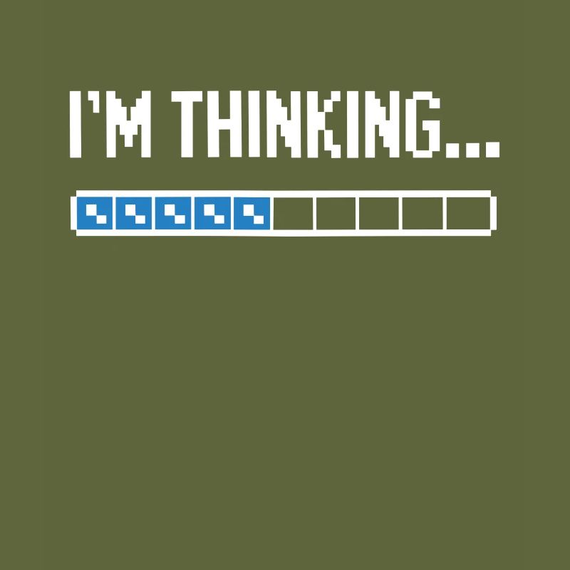I'm thinking please wait funny nerd loading brain