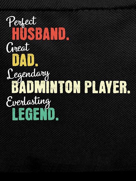 Badmintonspieler Papa