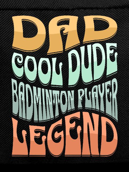 Dad badminton player