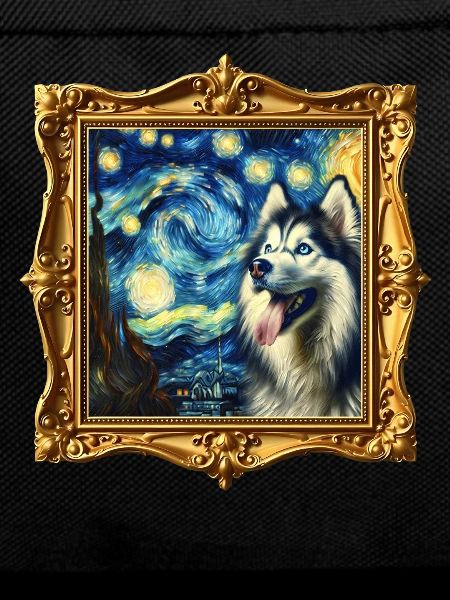 Sled Dog Starry Night Husky