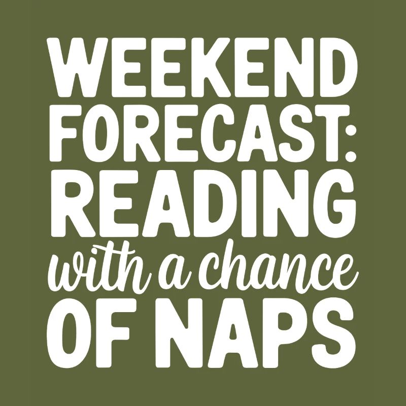 Wochenendvorhersage-Lesung mit der Möglichkeit eines Nickerchens