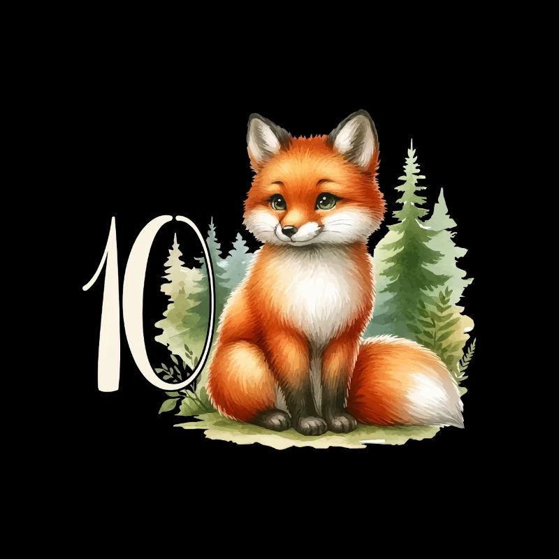 Mit Fuchs - Kinder Geburtstag 10 Jahre
