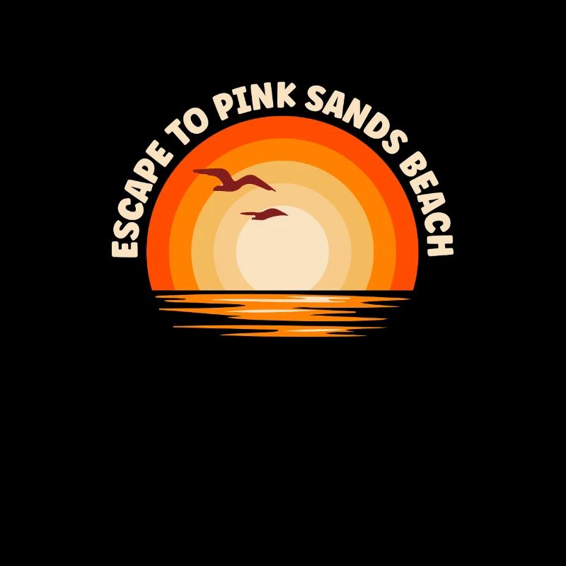 Je fuis vers Pink Sands Beach