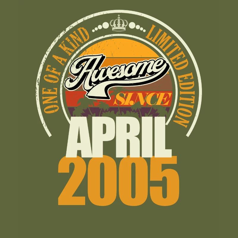 Great since April 2005 20th Birthday Saying